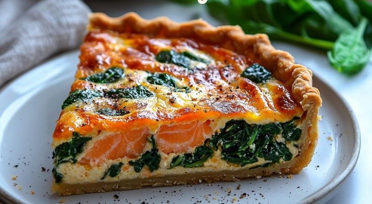 Ultimate Salmon And Spinach Quiche